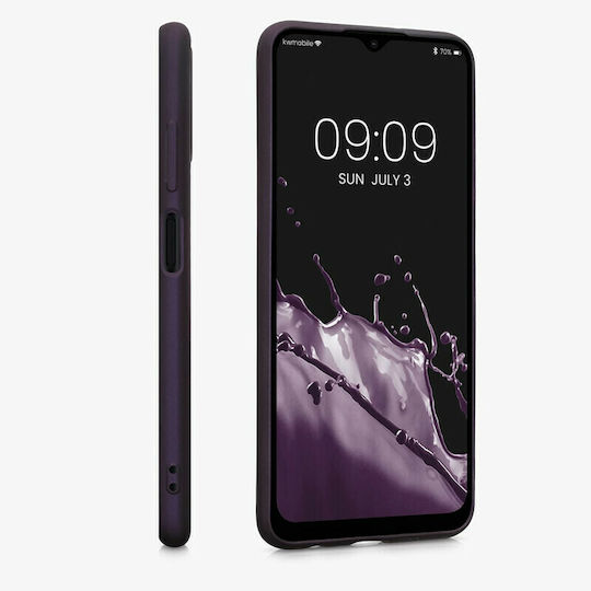 KWmobile Smooth Flexible Back Cover Silicone Metallic Berry (Galaxy A03s)