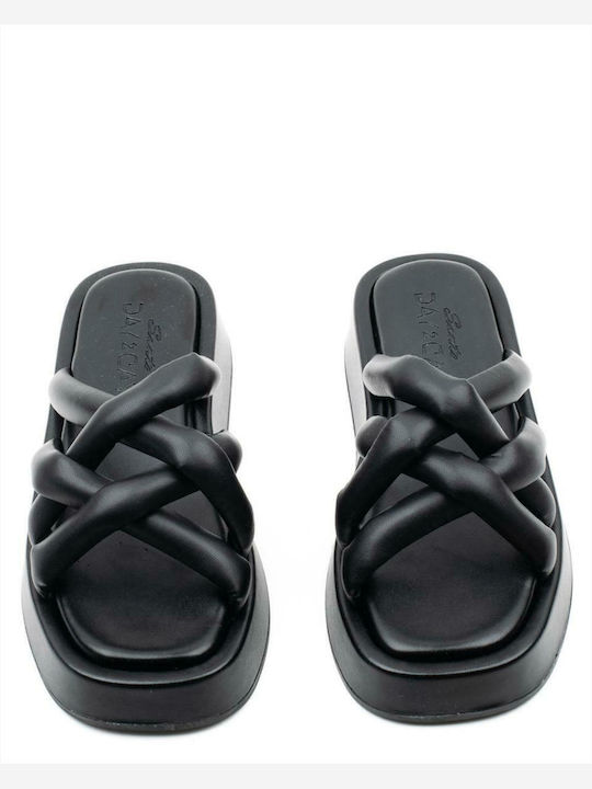 Women's Flat Sandals Flatforms in Black Color