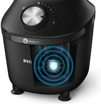 Philips 3000 Series Μπλέντερ με Γυάλινη Κανάτα 1.25 lt 600W Μαύρο