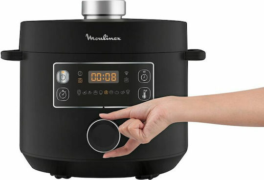 Moulinex Turbo Cuisine Aragaz Multifuncțional 1090W cu Memorie Internă 5lt Negru
