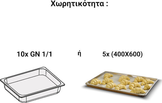 Tefcold Бласт Чилър с Капацитет 10xGN 1/1 80x81.5x162.5см.