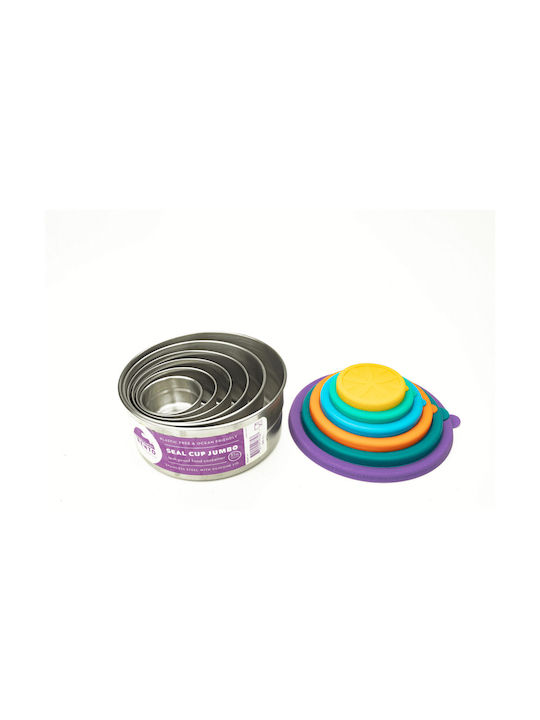 Ecolunchbox Seal Cup Jumbo Δοχείο Φαγητού Inox Μωβ 1.42lt