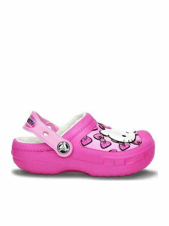Ανατομικές Παιδικές Παντόφλες Φούξια Hello kitty