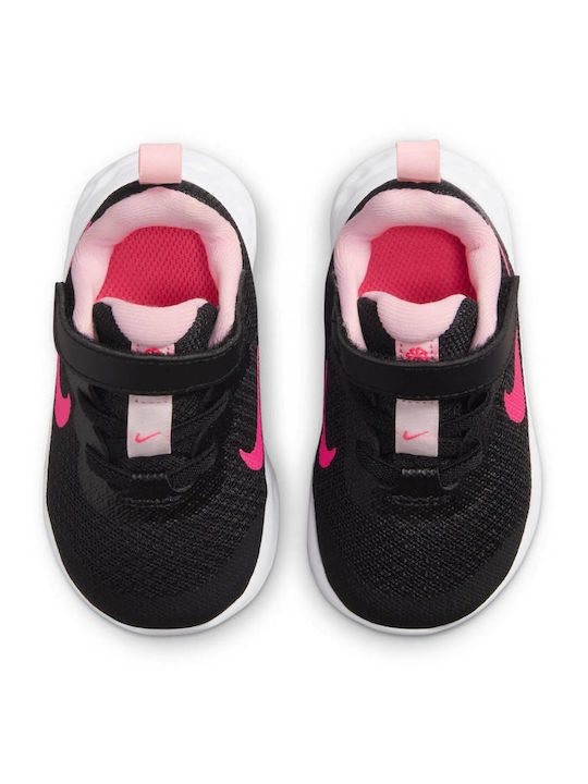 Revolution 6 Încălțăminte Sport Copii Alergare cu Închidere Hoop & Loop Negru / Hyper Pink / Pink Foam