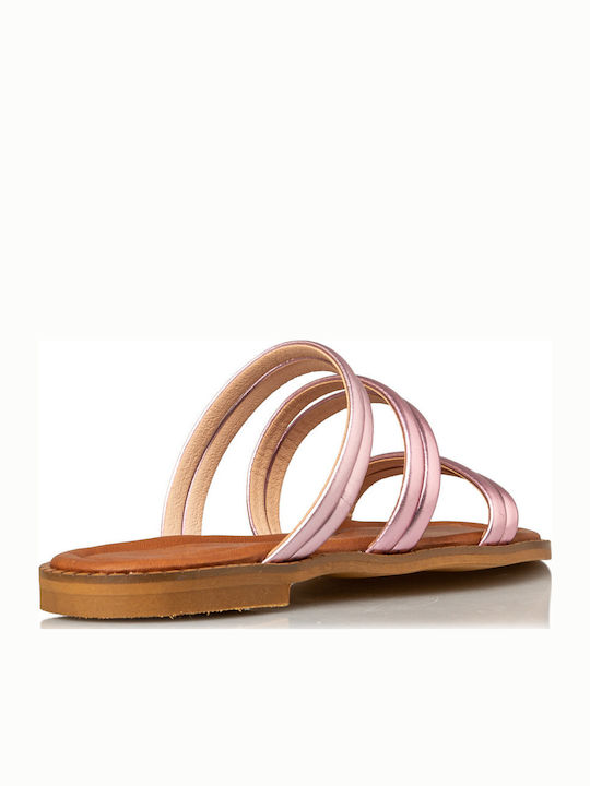 Women's Flat Sandals in Pink Color