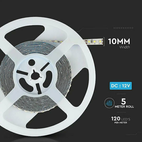 V-TAC LED Strip 12V Natural White Light 5m Type SMD2835