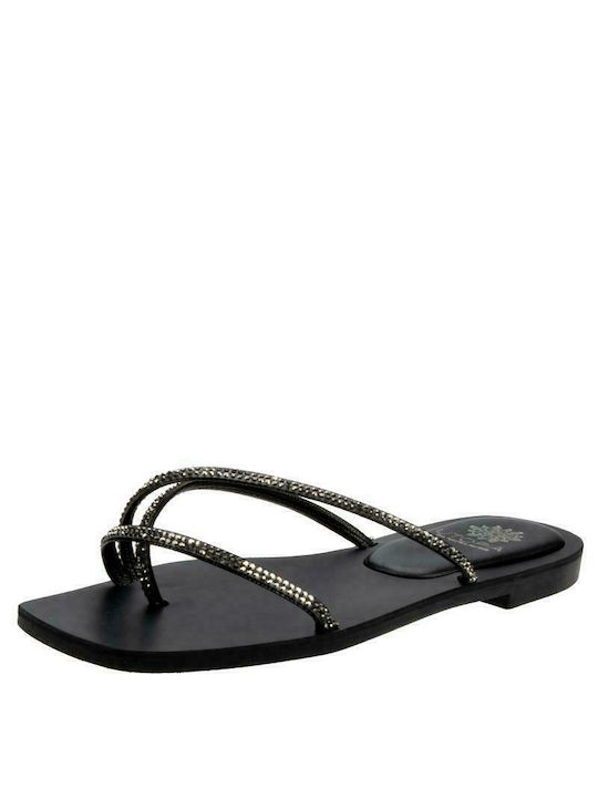 Utopia Sandals Leder Damen Flache Sandalen in Schwarz Farbe