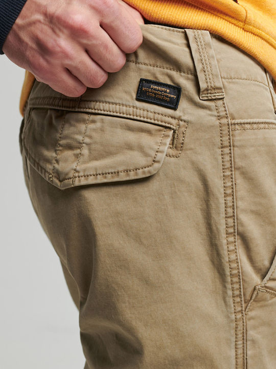 Trousers Cargo Elastic in Regular Fit Dress Beige