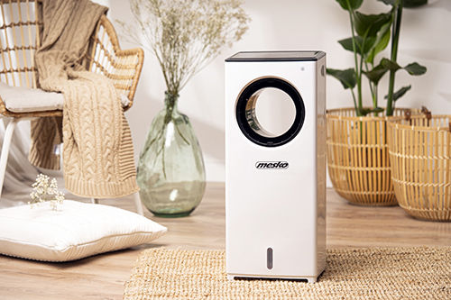 Mesko MS 7856 Ventilator Klingenlos 80W mit Fernbedienung Weiß