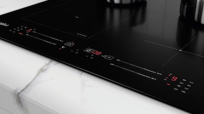 Whirlpool WL S7960 NE Autonomous Cooktop with Induction Burners and Locking Function 59x51cm