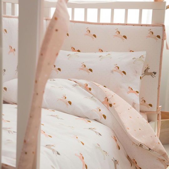 Vesta Home Magic Baby Sheets Set Cradle Cotton White 70x125cm 3pcs