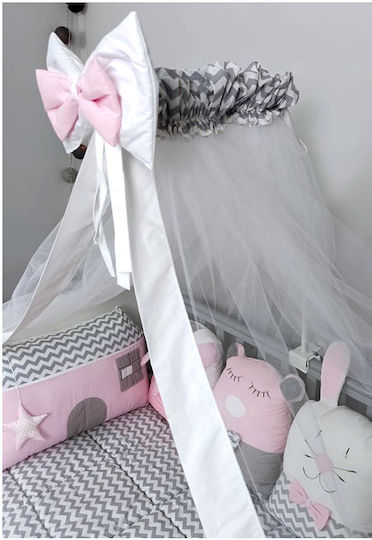 Baby Star Crib Mosquito Net Pink