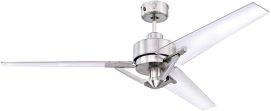 Westinghouse Julien Ανεμιστήρας Οροφής 137cm Ασημί