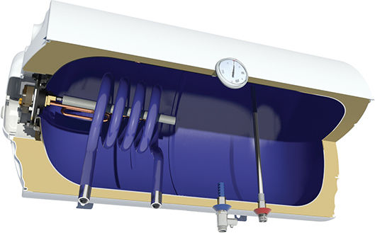 Nobel Φ36 Floor Glass Electric Boiler 60lt 4kW
