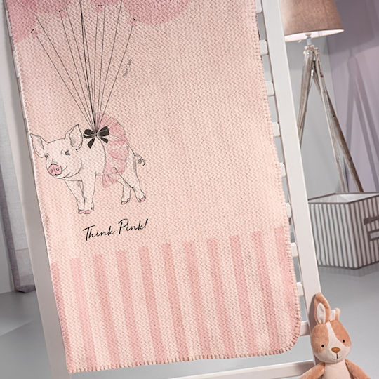 Saint Clair Blanket Fleece Piggy Pink 160x220cm