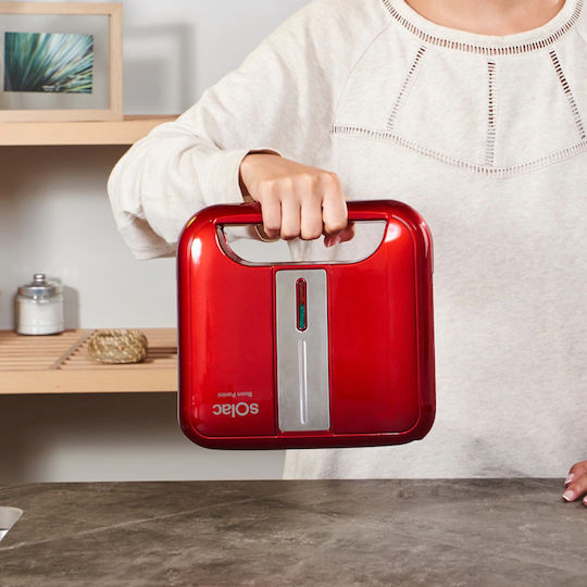 Solac SD5057 Sandwich Maker for for 2 Sandwiches Sandwiches 750W Red