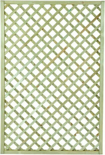 Garden Trellis Diagonal (6x6) Wood with Rhombus Grid in Beige Colour 120x180cm