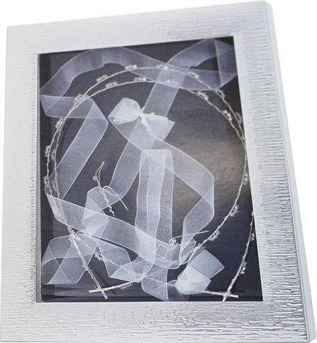 Prince Silvero Hochzeitskronen-Etui Fotografierahmen Rechteck Silver/White 20x20εκ. Prince Silvero Hochzeitskronen-Etui Fotografierahmen Rechteck Silver/White 20x20εκ.