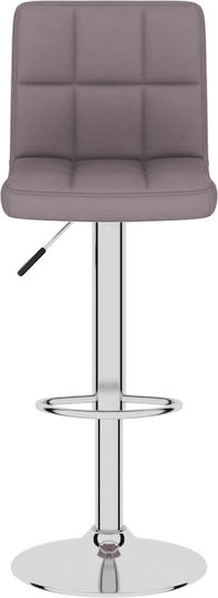 Scaune Bar cu Spătar & Înălțime Reglabilă Taupe 2buc 40x47x90-111buc