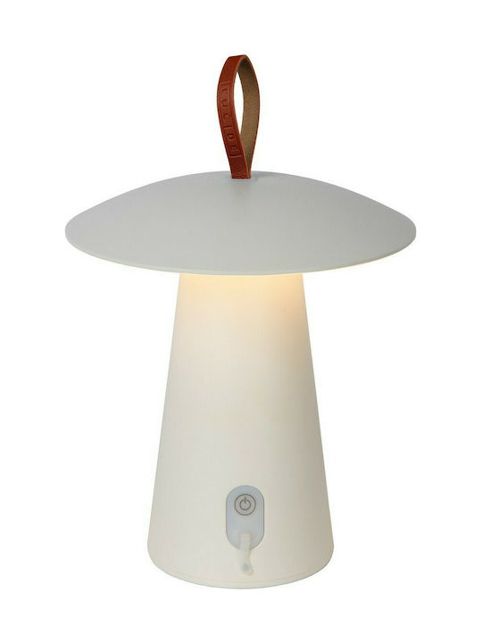 Lucide Lightning La Donna Desktop Outdoor Floor Lamp 2W with Warm White Light IP54 White