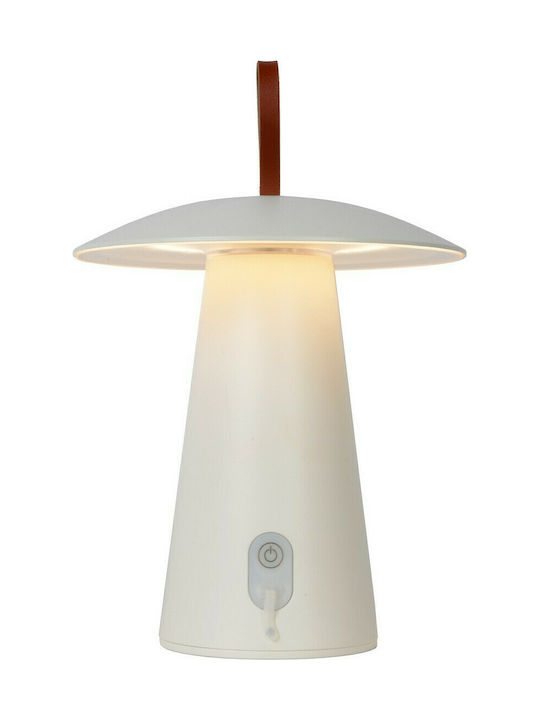 Lucide Lightning La Donna Desktop Outdoor Floor Lamp 2W with Warm White Light IP54 White
