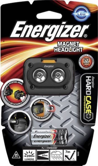 Energizer Lanternă Frontală LED IPX4 cu Luminozitate Maximă 60lm Gri
