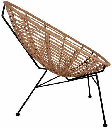 Πολυθρόνα Εξωτερικού Χώρου Rattan Allegra Μπεζ 73x83x86εκ.