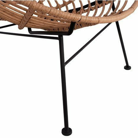 Πολυθρόνα Εξωτερικού Χώρου Rattan Allegra Μπεζ 73x83x86εκ.