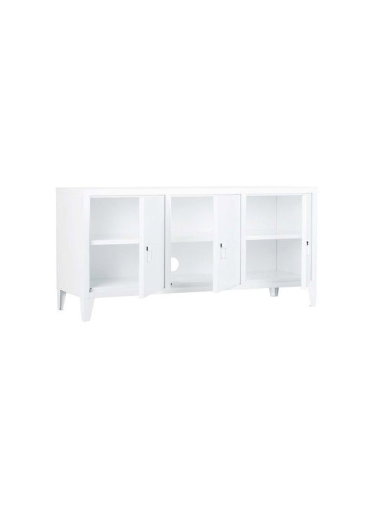 Stand TV Metalic Alb L120xA40xÎ58cm