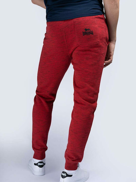 Wellιngham Sweatpants with Elastic Marl Red / Black