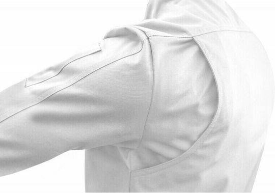 strongAnt Coat Chef 100% Cotton made White with Long Sleeve Easyclean