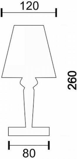 Spot Light Sticlă Lampă de masă LED cu Abajur Transparent și Bază