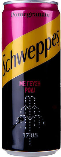 Schweppes Σόδα Ρόδι με Ανθρακικό σε Κουτί 330ml