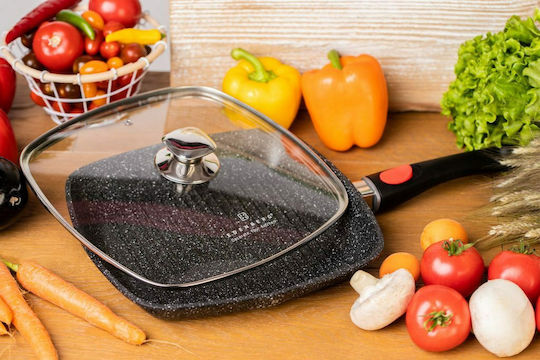 Edenberg Grill With Lid made of Aluminum with Stone Coating 28cm