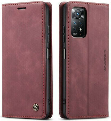 Caseme Luxury Brieftasche Synthetisches Leder Plum (Redmi Note 11 Pro) CM-NOTE11PRO-PLUM