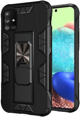 Forcell Defender Synthetic Back Cover Black (Galaxy A71)