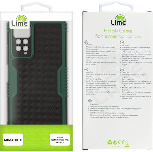 Lime Armadillo Camera Guard Back Cover Πλαστικό Πράσινο (Redmi Note 11 Pro)