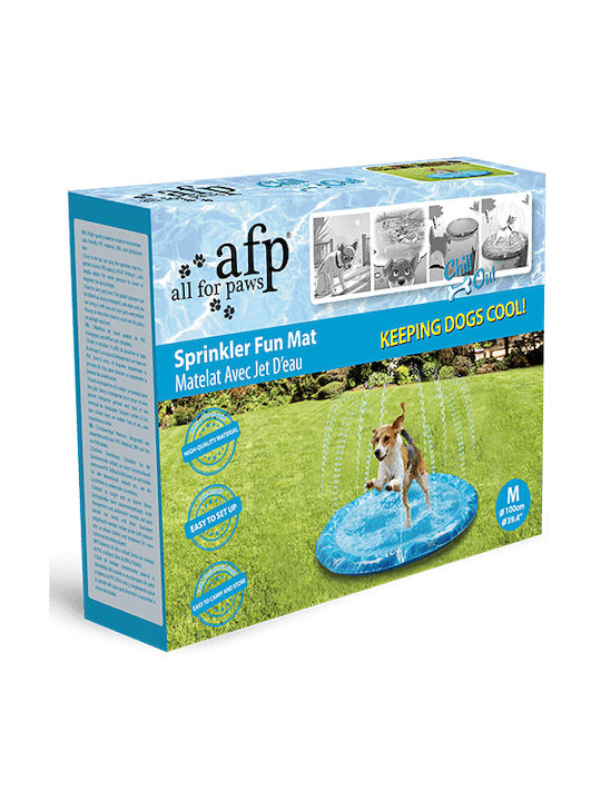 All For Paws Sprinkler Fun Mat Πισίνα Σκύλου Medium 100εκ. Γαλάζιο 1τμχ