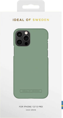 iDeal Of Sweden Fashion Seamless Silicone Back Cover Sage Green (iPhone 12 / 12 Pro)