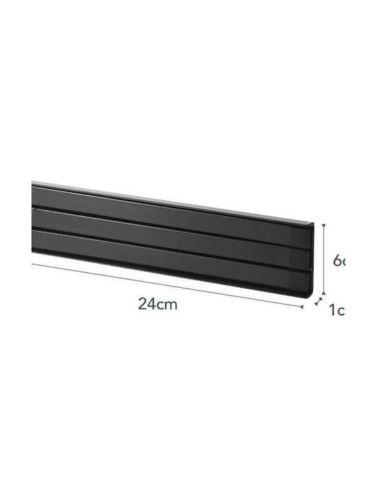 Yamazaki Кухненска Закачалка Метална 24x1x6см Черна