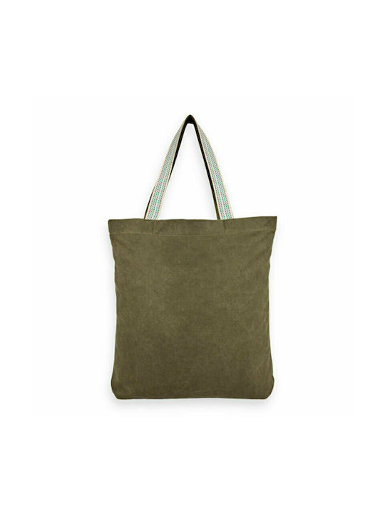 Scotch & Soda Cotton Shopping Bag Green