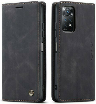 Caseme Wallet Δερματίνης Μαύρο (Redmi Note 11 Pro)