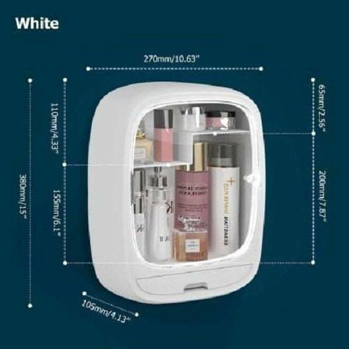 Kosmetik Organizer Mit 1 Schublade Blau 27x10.5x10.5cm