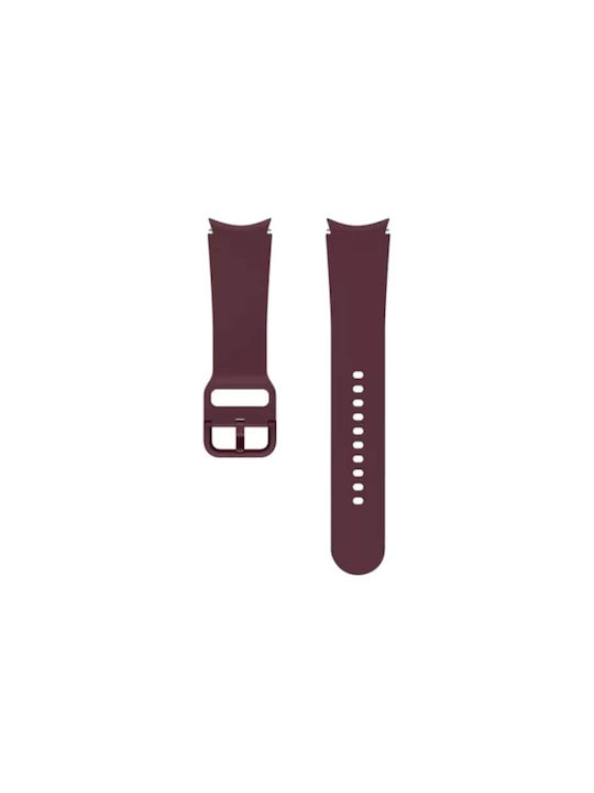 Samsung Armband Silikon Burgundy (Galaxy Watch4/5/6/7/FE/4 Classic/6 Classic/5 Pro)