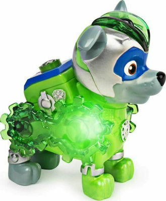 Spin Master Miniature Toy Mighty Pups Charged Up Rocky Figure Paw Patrol for 3+ Years