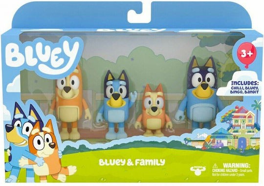 Giochi Preziosi Jucărie Miniatură Bluey Bluey și familia pentru 3+ Ani