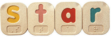 Plan Toys Αλφαβήτα στα Αγγλικά Braille A-Z Educational Game Letters & Numbers made of Wood for 2+ years Years Old