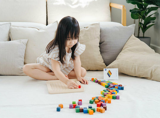 Plan Toys Κύβοι για Μέτρημα Educational Game Knowledge made of Wood for 3+ years Years Old