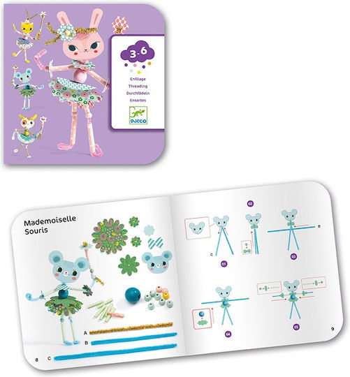 Djeco Paper Construction Toy Construct Paper Figure-Fairies for Children 6+ years old+ Years