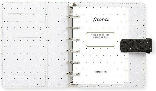 Filofax Organizator Moonlight Pocket Negru Agendă De Piele